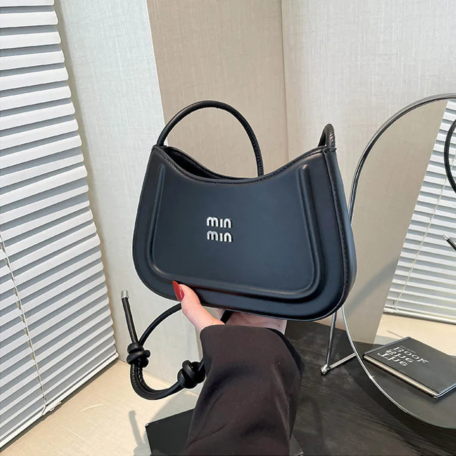 Korean Style Crescent Crossbody Handbag for Women Premium