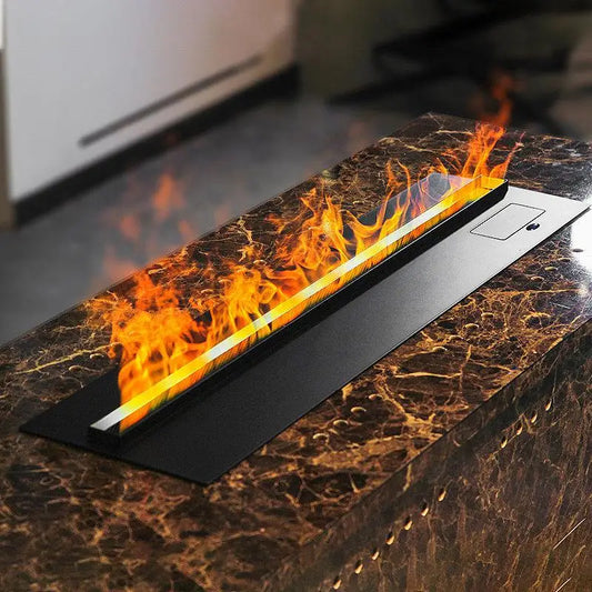 Water Vapor Electric Fireplace with Multicolour Realistic Flame Effect