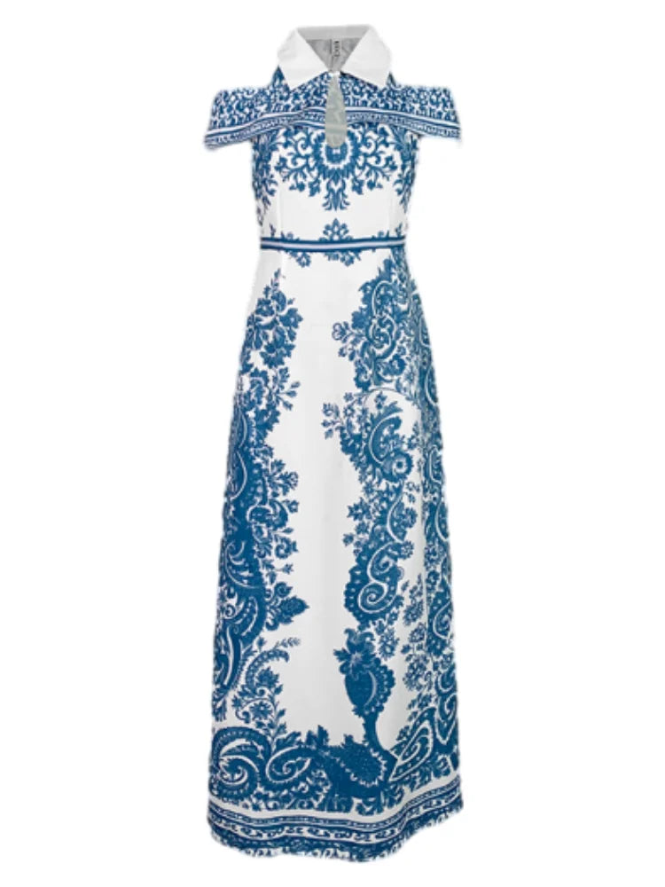 Floral Printed Bodycon Dress for Women Gown Evening Party