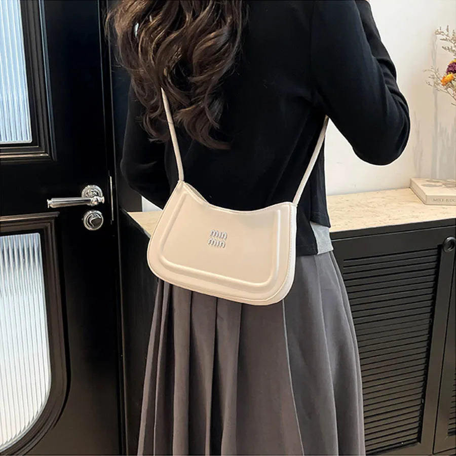 Korean Style Crescent Crossbody Handbag for Women Premium