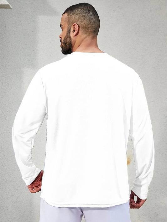Men's Speed Dry Long Sleeve T-Shirt for Sports and Fishing