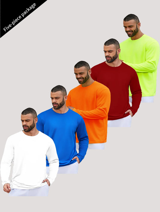 Mens Speed Dry Long Sleeve Shirt Sun Protection Fishing