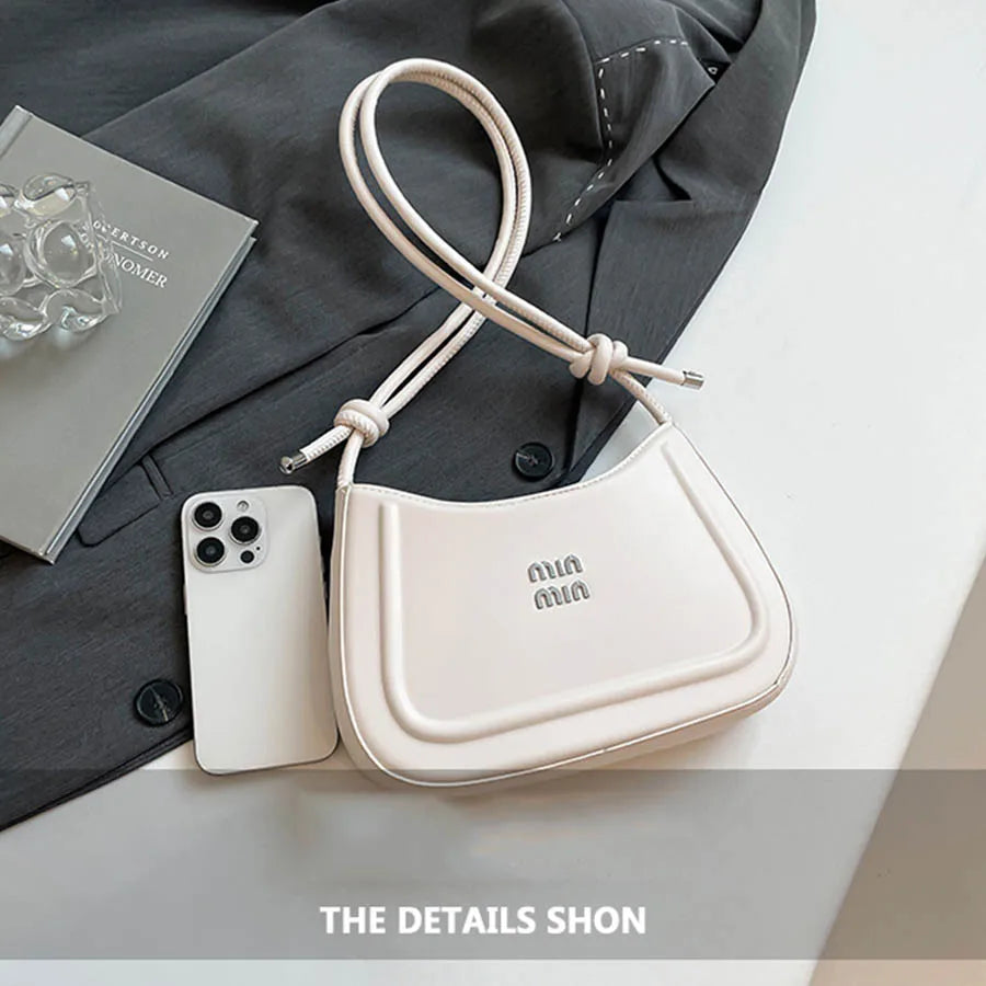 Korean style fashion niche women's crescent bag 2025 autumn new handbag, high-end multifunctional crossbody bag shoulder bag