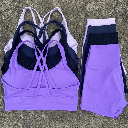 Yoga Clothes Set for Women Fitness and Workout Activities
