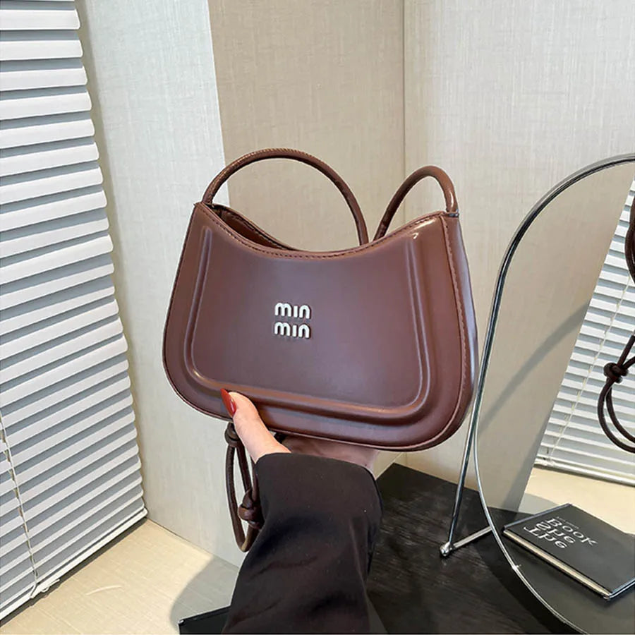 Korean Style Crescent Crossbody Handbag for Women Premium